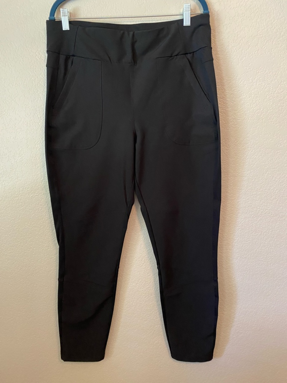 Avalanche Black Straight-Leg Ponte Pants